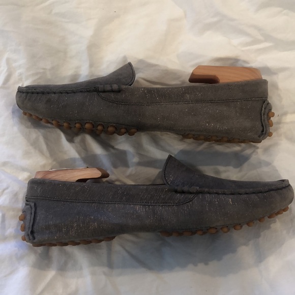 ❌SOLD❌M. Gemi Gray Metallic Loafers - Picture 6 of 11